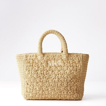 Antibes Handwoven Raffia Tote | Mark and Graham