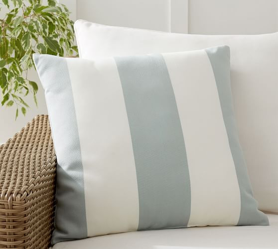 Classic Striped Outdoor Pillow | Pottery Barn (US)