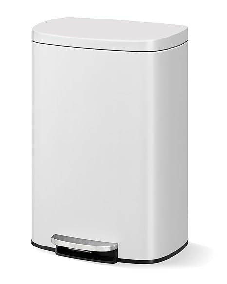 Garvee 13 gal / 50 L Metal Kitchen Trash Can with Lid, Large Rustproof Garbage Can for Kitchen, S... | Amazon (US)