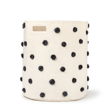 Pehr Pom Pom Hamper Fountain Blue 18" D x 20" H | Indigo (CA)