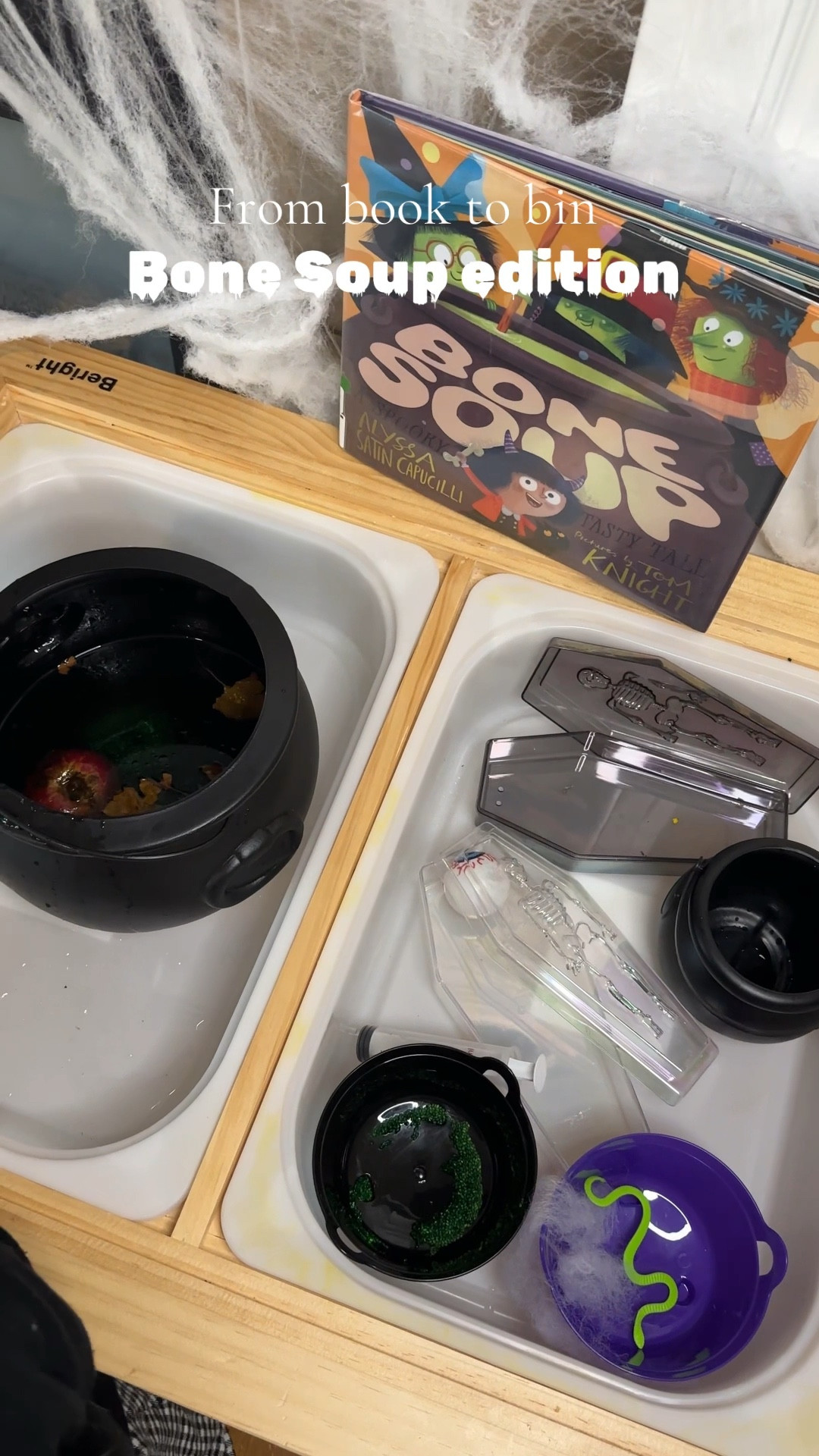 From book to bin! We have been loving the book Bone Soup so we had to recreate it with our own sensory bin! 

#LTKHalloween #LTKSeasonal #LTKKids