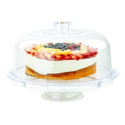 Lexi Home 1-Tier Acrylic Cake Stand 6-in-1 Serving Stand | Target
