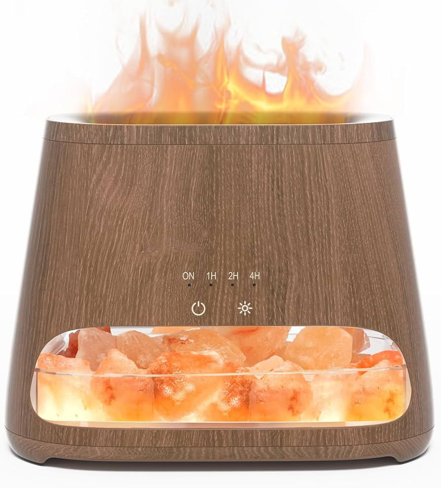 SALKING 2-in-1 Himalayan Salt Lamp Diffuser, Cool Mist Humidifier, Aromatherapy & Himalayan Salt ... | Amazon (US)