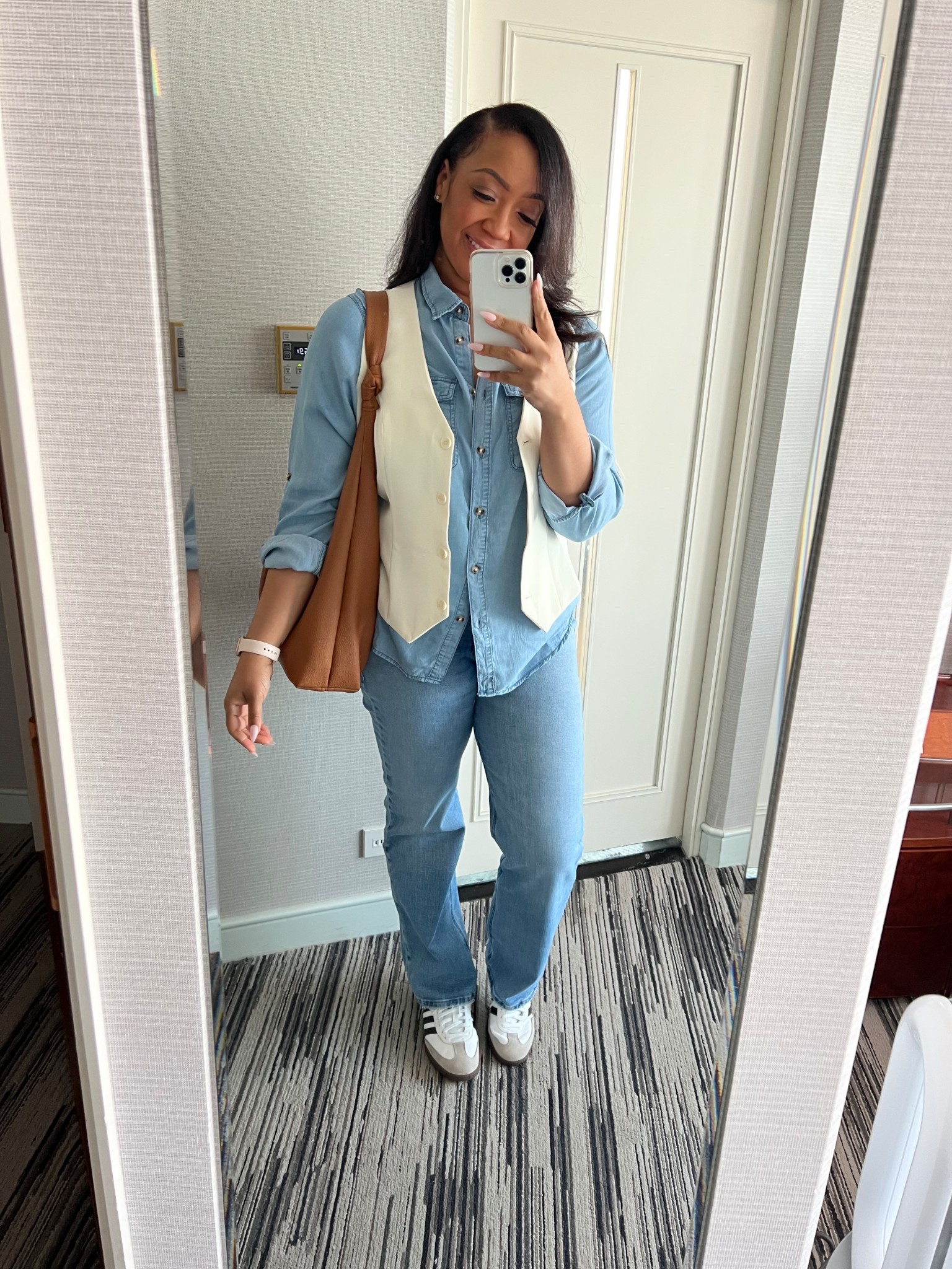 Another casual fun sight seeing fit for Tokyo! Love this top and Vest from Amazon. The shirt runs TTS, wearing a Large and size up in the vest as it runs small. I’m wearing an XL. Linked a similar bag as well which was a perfect catch all for all my ‘stuff’. 

#LTKTravel #LTKvlog