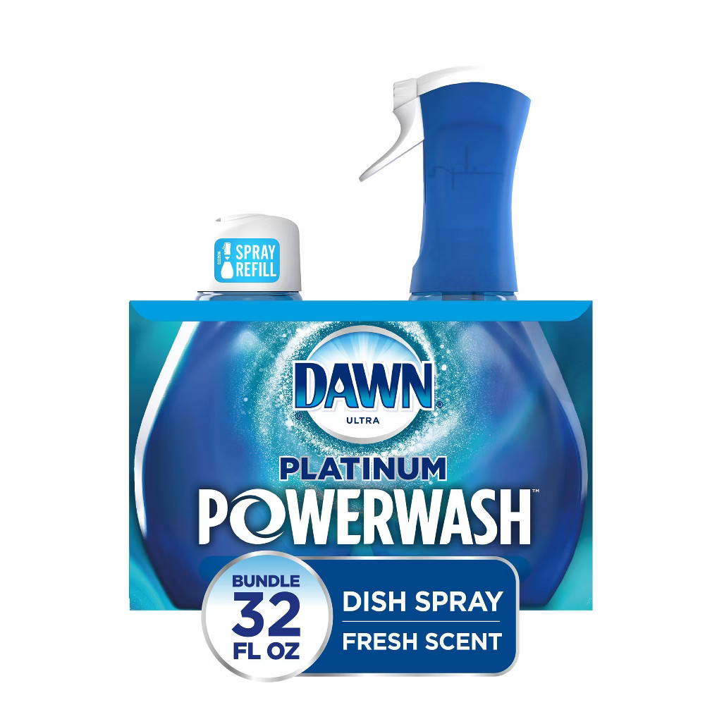 Dawn Platinum Powerwash Dish Spray, Dishwashing Dish Soap - Fresh Scent Bundle - Starter-Kit (16 fl  | Target