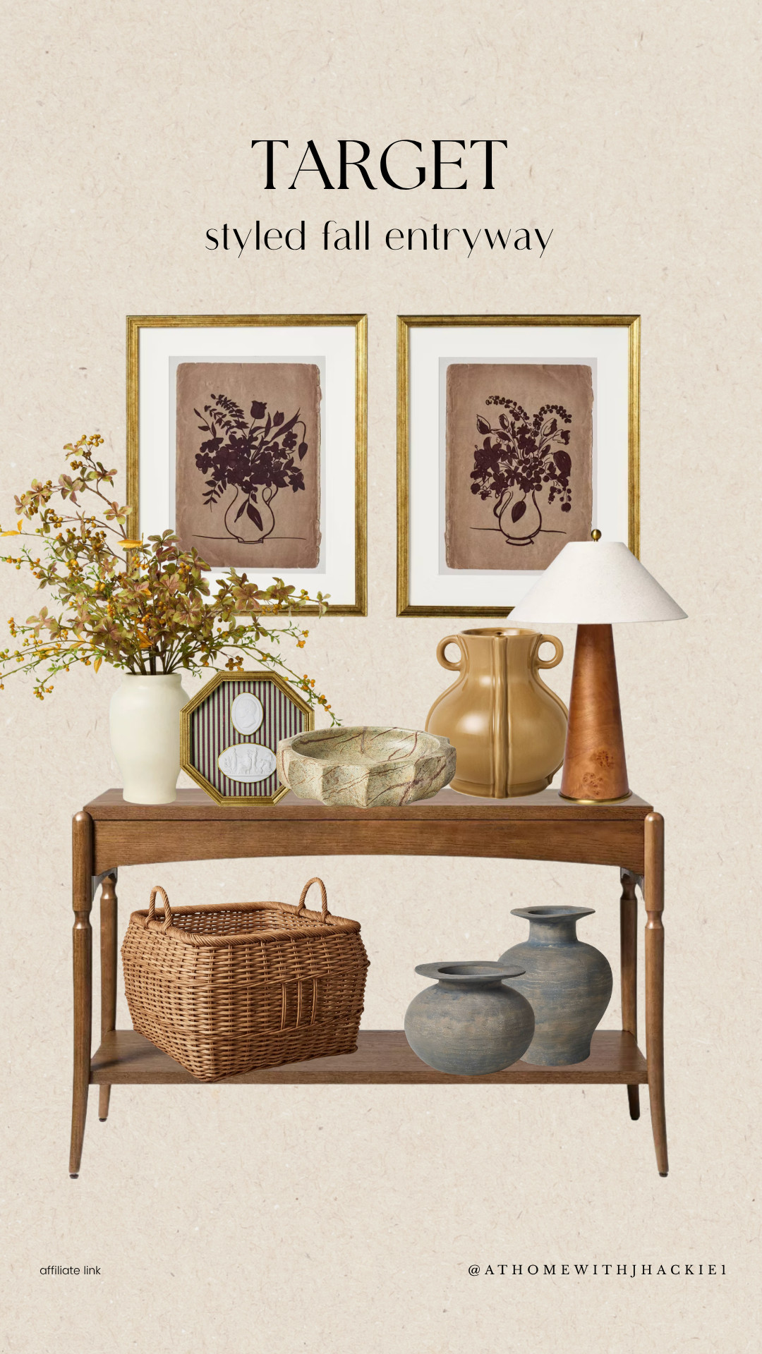 Fall entryway decor, entryway styling, target home decor, entryway table decor, studio mcgee target, console table styling, framed floral art, decorative vase styling, organic modern entryway, woven basket storage, neutral home decor, fall stems, brass accents, vintage inspired decor, affordable home decor, entryway inspiration, cozy fall decorating, traditional home decor, curated home styling, target finds, designer inspired home, seasonal home decor, home styling ideas

#LTKSeasonal #LTKHome