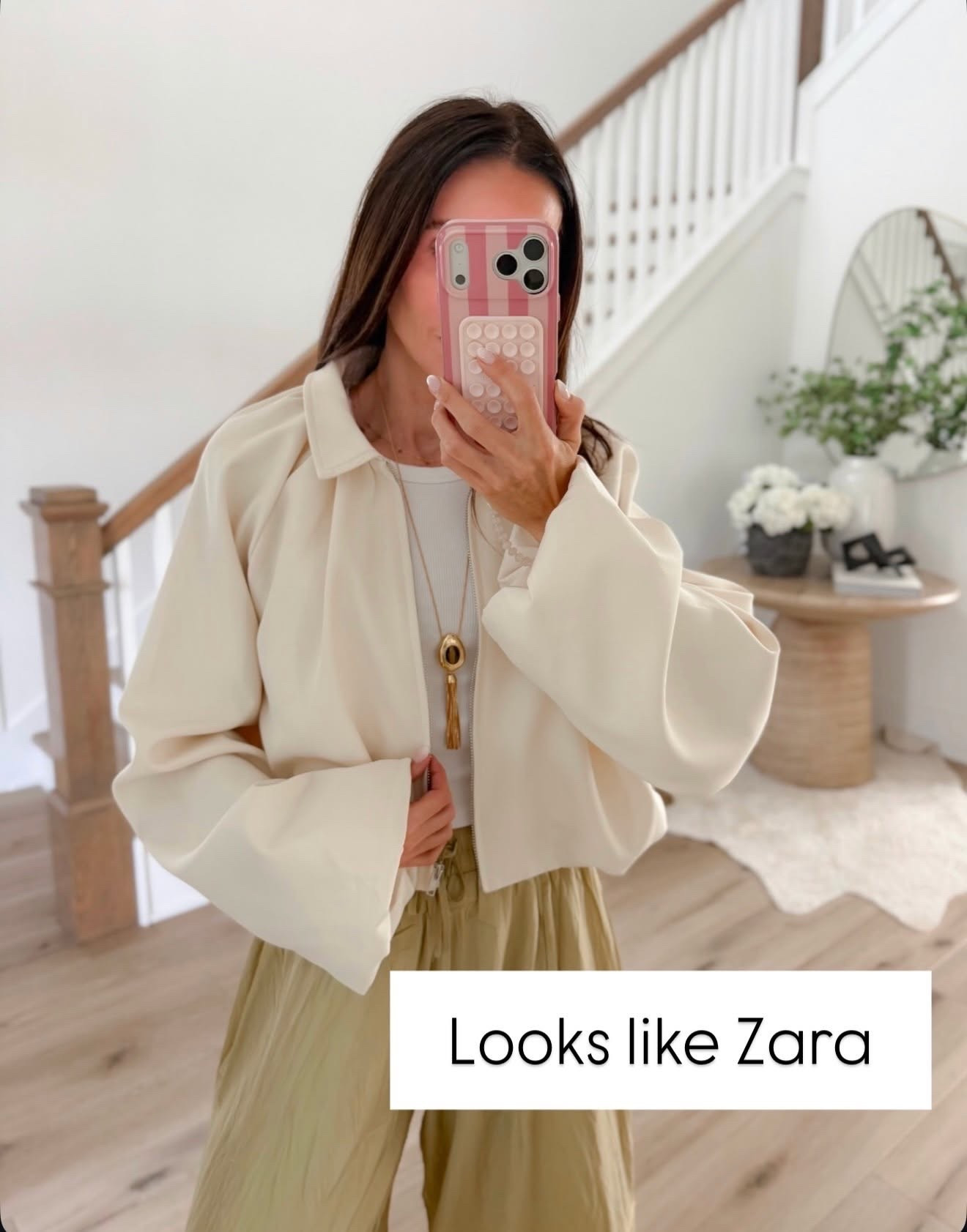 This jacket has that clean Zara look without the Zara price tag. I love the oversized sleeves, cropped shape, and soft cream color with relaxed pants for an easy early fall outfit.

cream jacket, Zara inspired, cropped jacket, fall jacket, neutral outfit, early fall style, transitional fashion, relaxed pants, affordable fashion, everyday outfit, annabrstyle

#LTKootd #LTKCon #LTKSeasonal