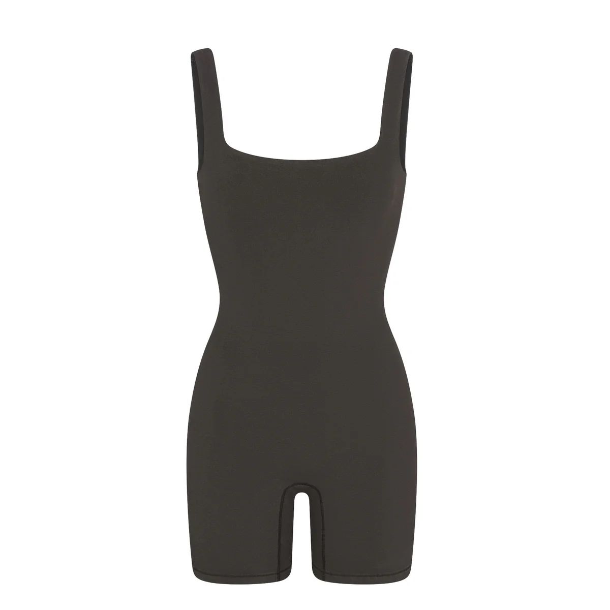 OUTDOOR SQUARE NECK ONESIE | WASHED ONYX | SKIMS (US)