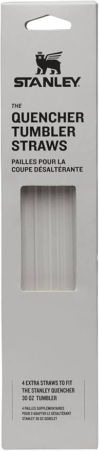 Stanley Reusable Quencher Straws - 4-Pack of BPA-Free, Reusable Straws for Clean Drinking - Perfe... | Amazon (US)