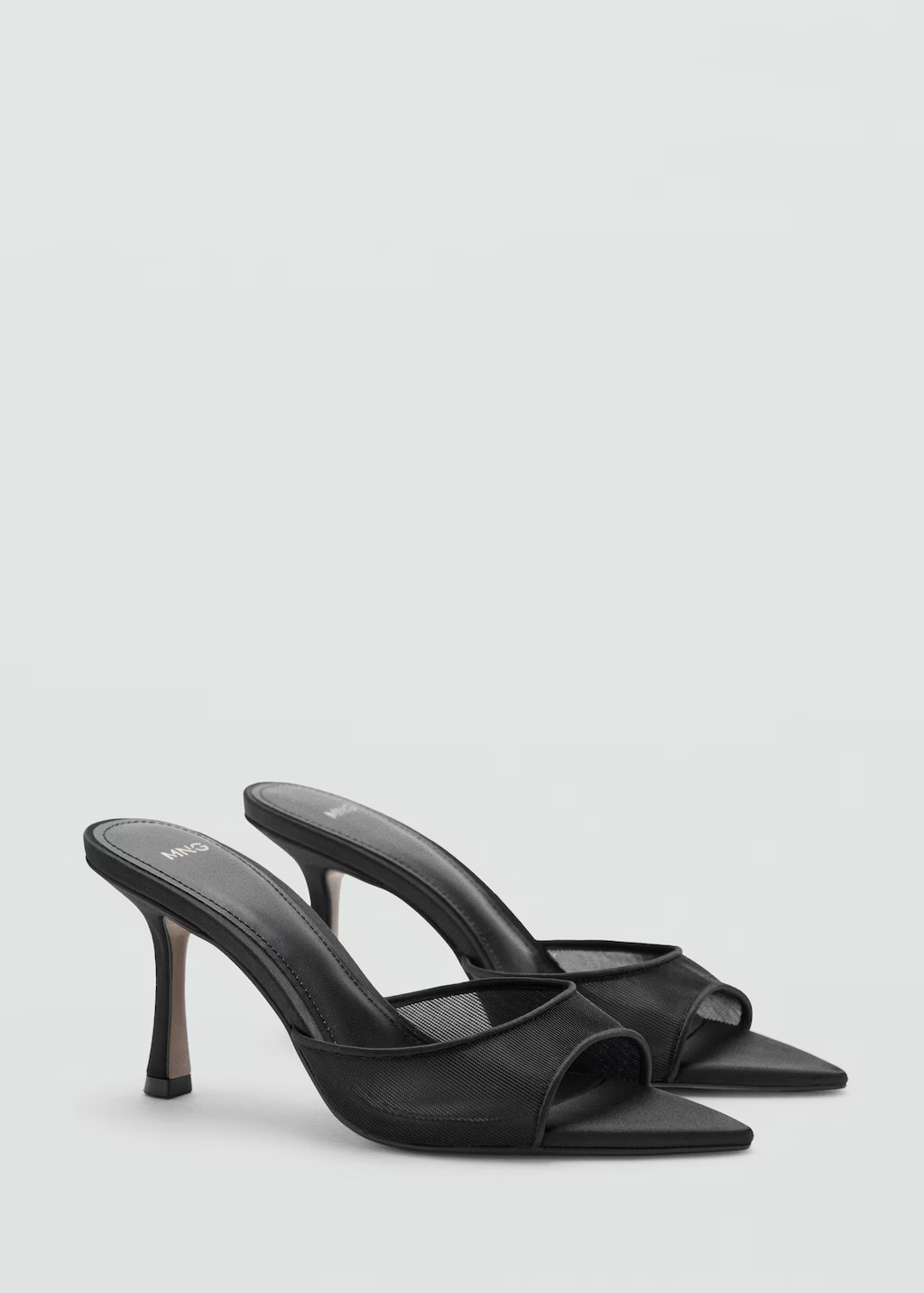 Pointed-heel sandals black - Woman - 9½ - MANGO | Mango (US/MX/AU)