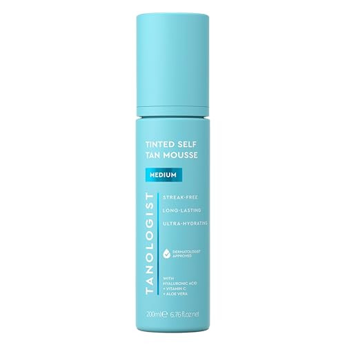Tanologist Medium Self Tan Mousse, Tinted Self-Tanning Mousse, Streak-Free, Natural Glow, No Fake... | Amazon (US)
