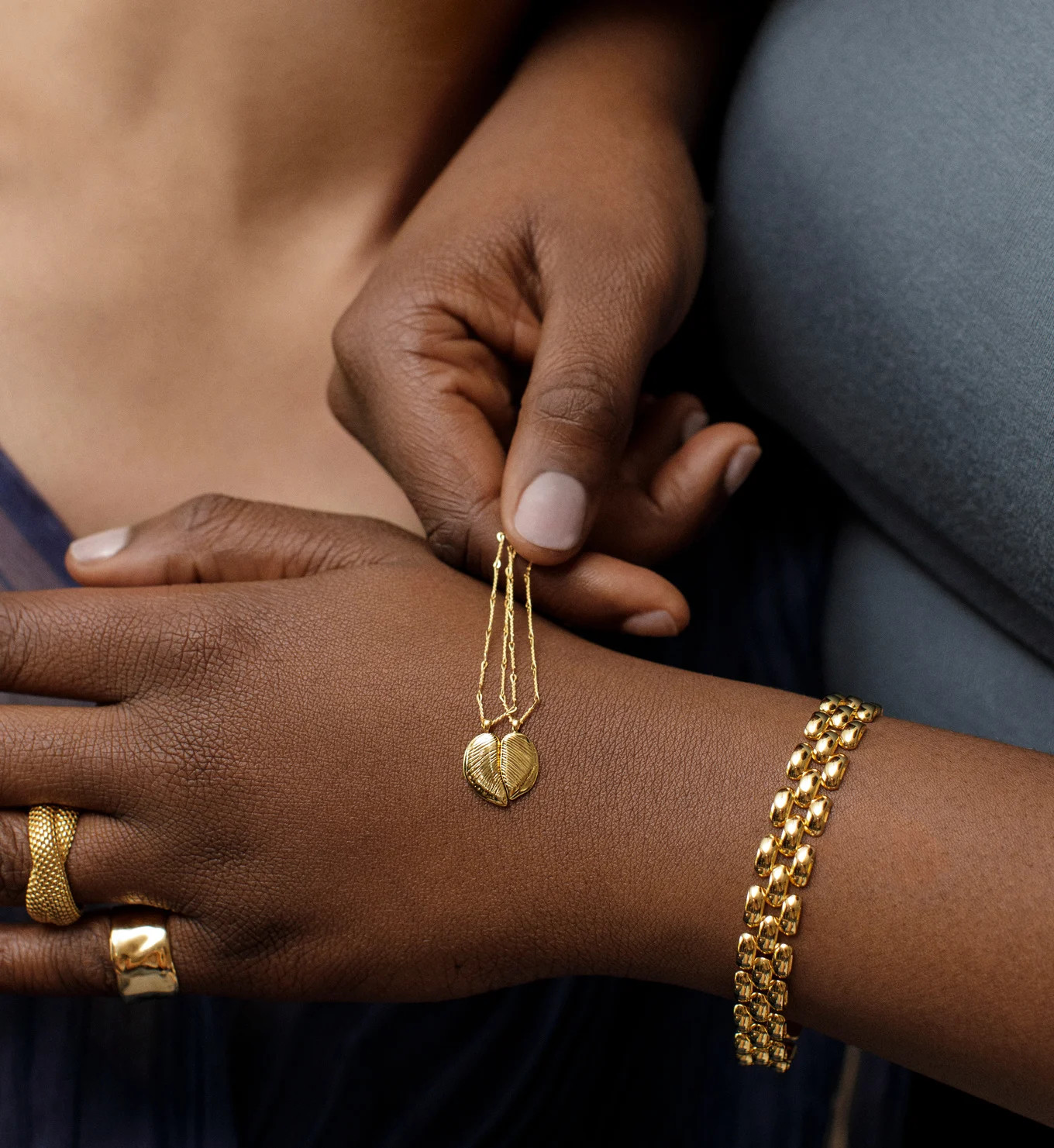 Togetherness Chain Necklace Adjustable 38-43cm/15-17' | Monica Vinader (Global)