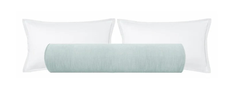 BACKORDER The Bolster : Strie Velvet // Spa Blue | velvet bolster | Strie velvet | blue velvet | ... | Etsy (US)