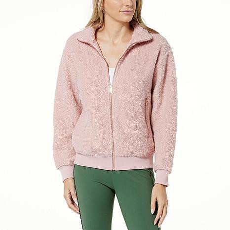 Lacey Chabert Full-Zip Sherpa Jacket | HSN