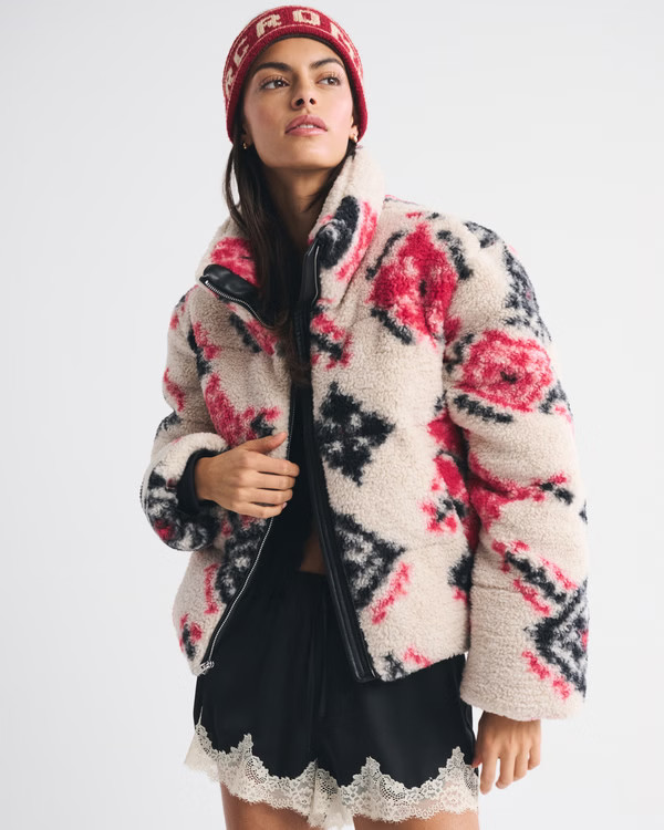 Sherpa Short Puffer | Abercrombie & Fitch (US)