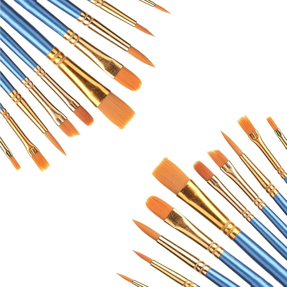 Art Master's 20pcs Brush Set - Watercolor & Acrylic Paint Brushes for Kids & Adults, Drawing & Ar... | Amazon (US)