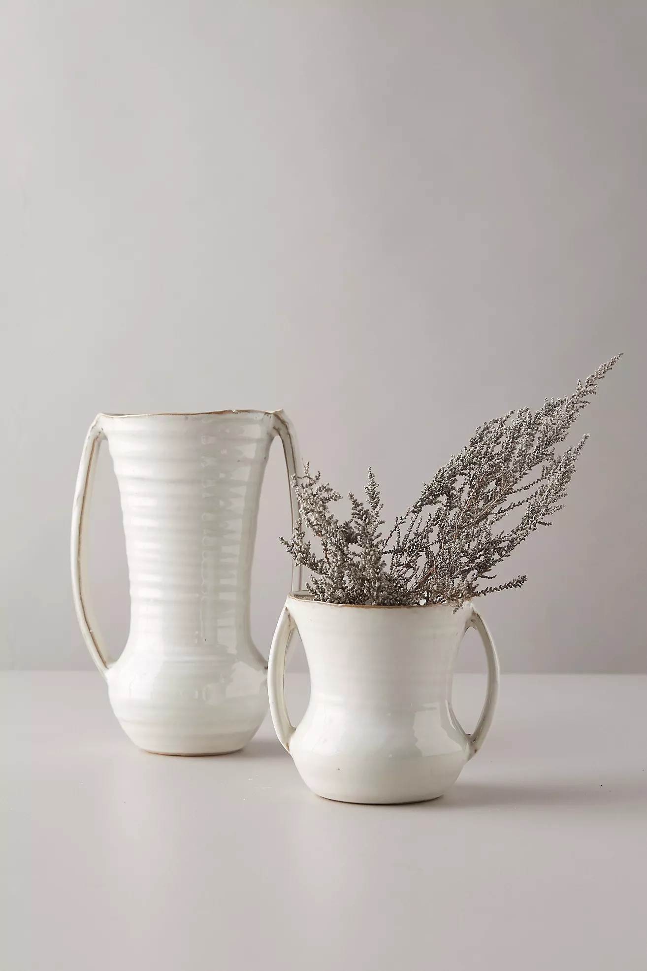 Vanilla Glossed Ceramic Vase | Anthropologie (US)