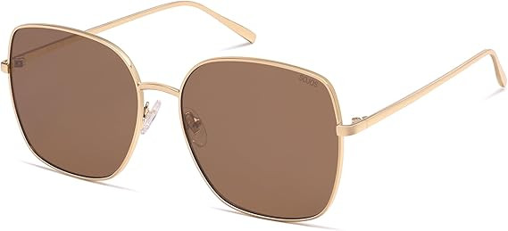 SOJOS Trendy Oversized Square Metal Frame Sunglasses for Women Men Retro Big Flat Lens UV Protect... | Amazon (US)