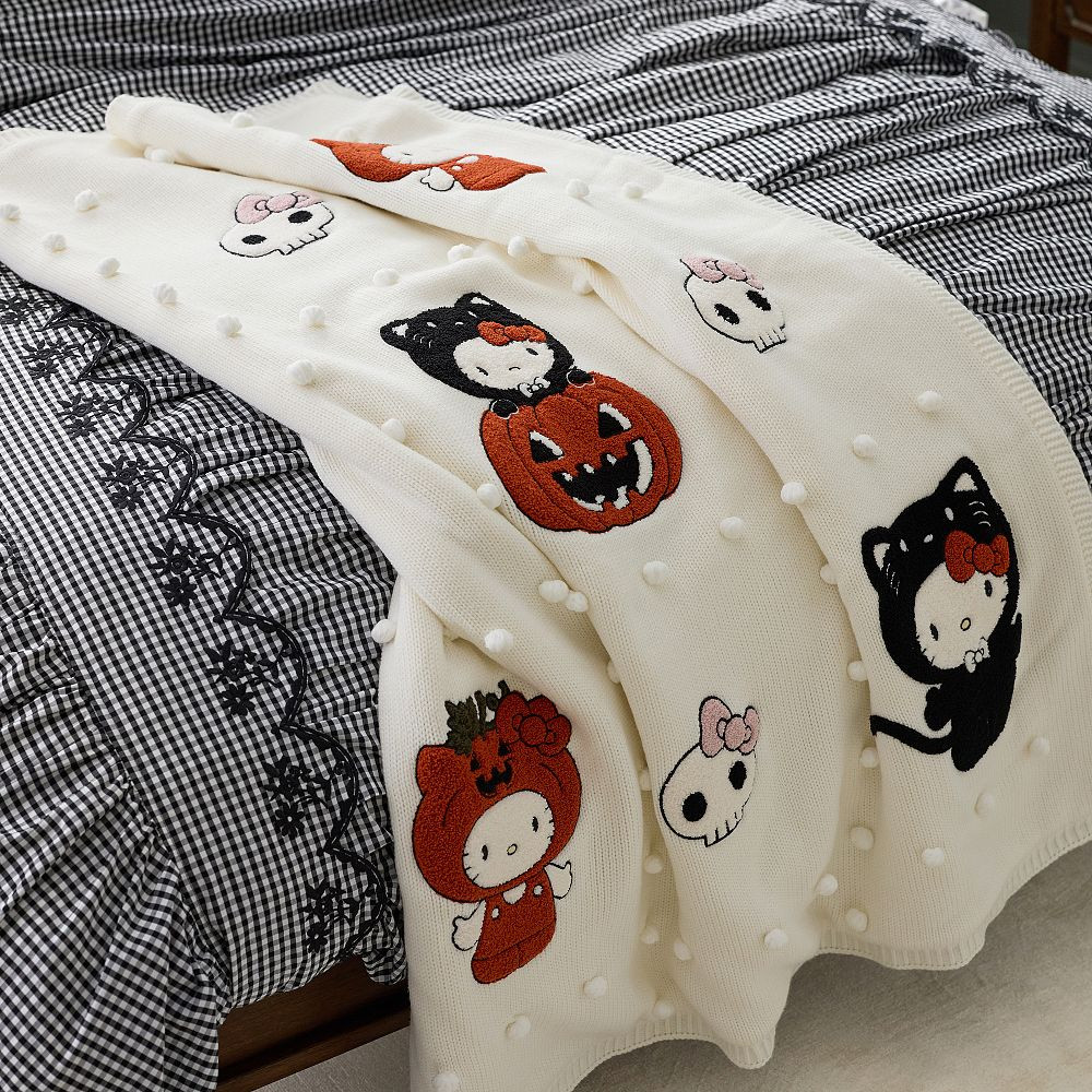 Hello Kitty® and Friends Halloween Heirloom Throw | Pottery Barn Teen