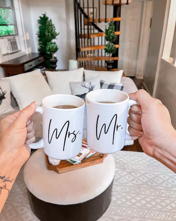 Mr. and Mrs. 15 Oz Coffee Mug  Each Mug Sold Separately  - Etsy | Etsy (US)