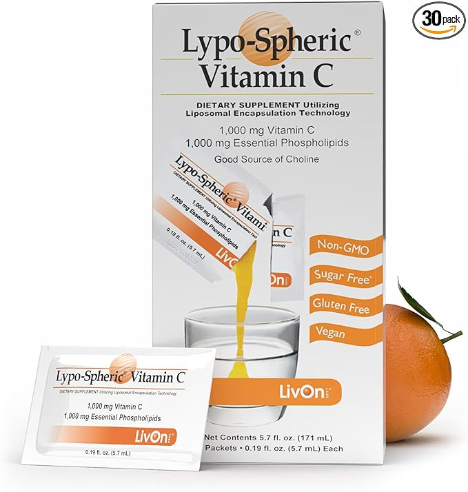 LivOn Laboratories Lypo–Spheric Liposomal Vitamin C 1000mg - No Sugar, Immune Support, Plant Ba... | Amazon (US)
