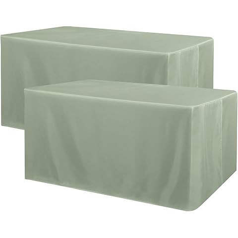 Amazon.com: HolidayIdeas Fitted Table Covers for 6 Foot Tables - 72 x 30 Inch - 2 Pack Rectangle ... | Amazon (US)