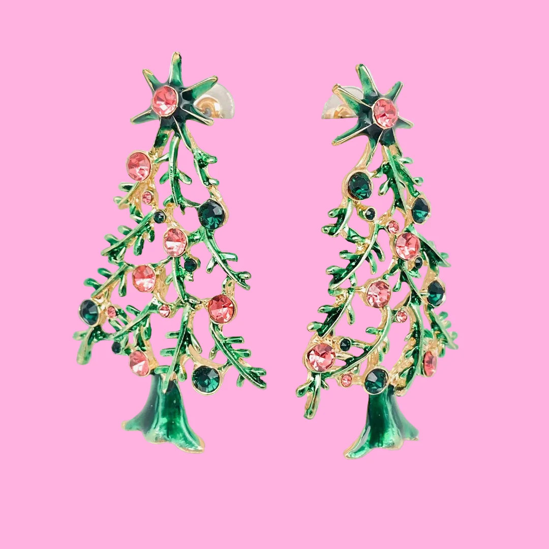 The Beverly Hills Christmas Tree Earrings | Teggy French