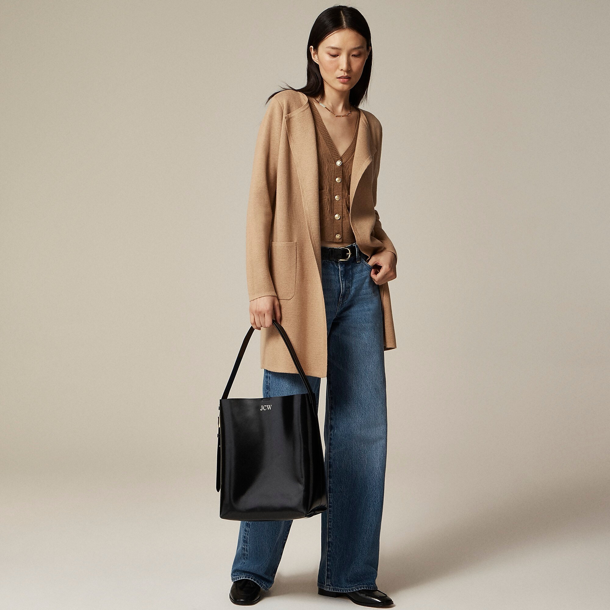 Juliette collarless sweater-blazer | J. Crew US