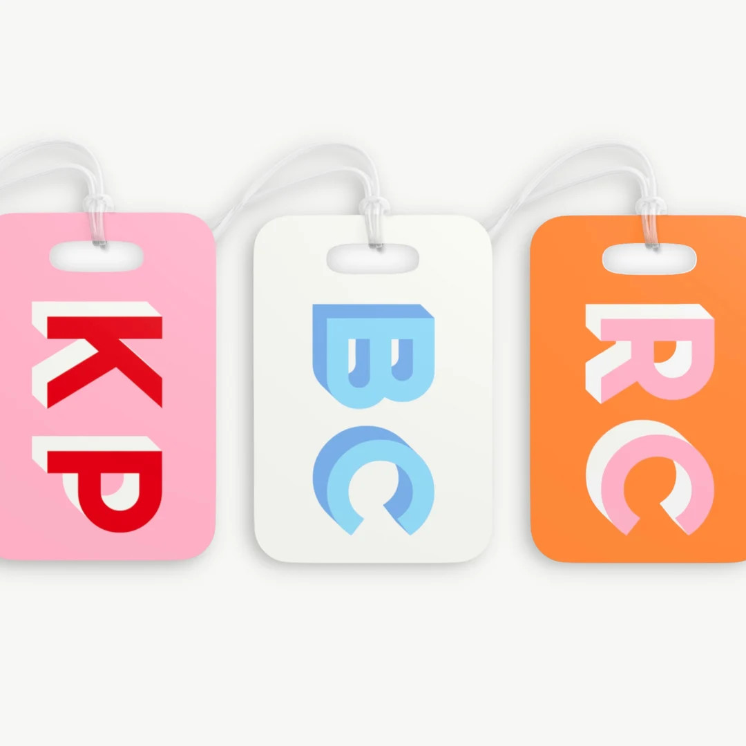 monogram luggage tag, custom monogram gifts, custom luggage tag, bachelorette party gift, wedding... | Etsy (US)