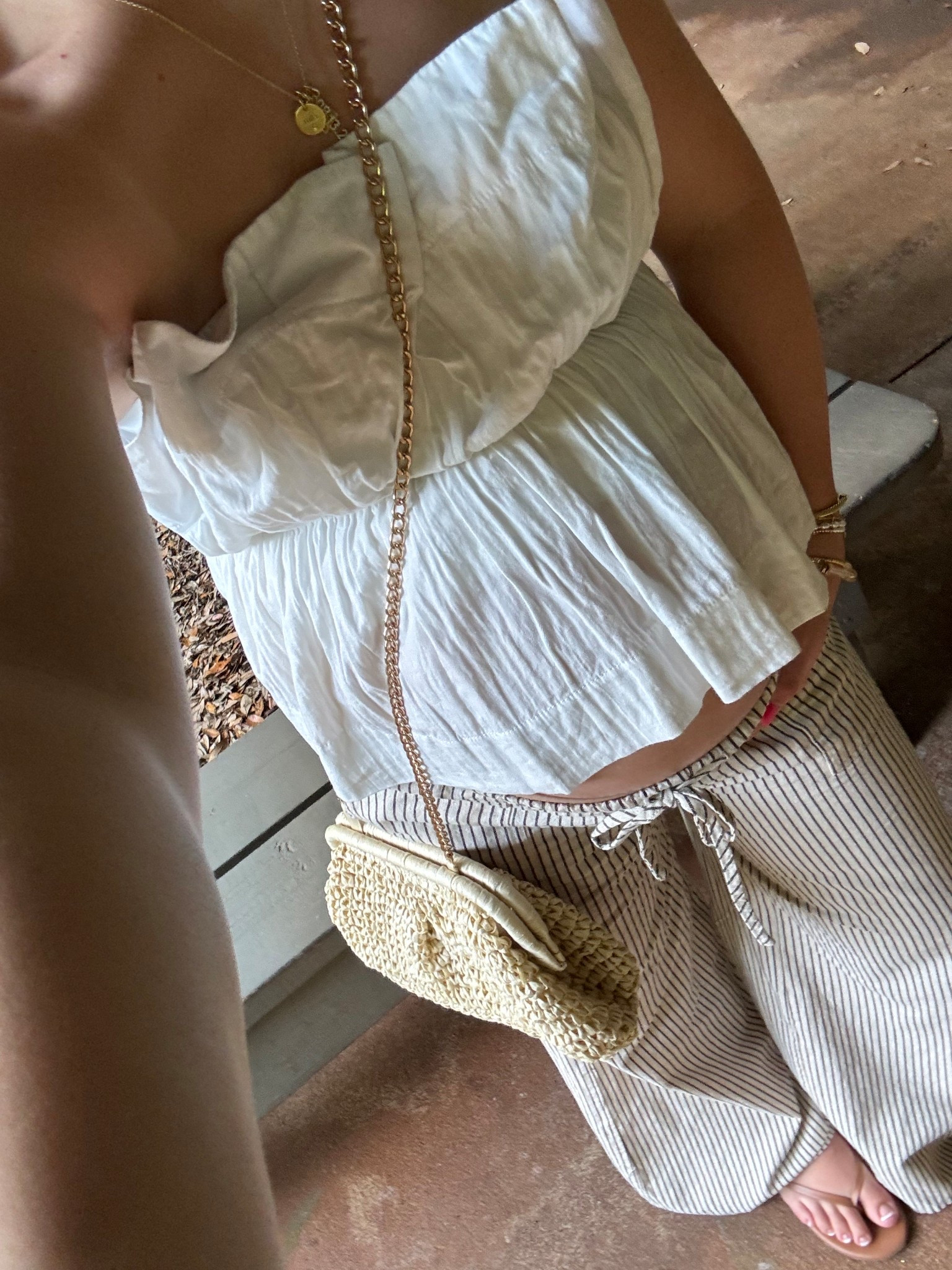 Summer outfit
Sandals 
Vacation outfit 
Summer purse
Raffia clutch 

#LTKFindsUnder50 #LTKSummerEdit #LTKSeasonal