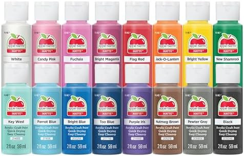 Apple Barrel, Vibrant Spectrum Collection Acrylic Craft Paint, Promoabiii, each, 16 assorted matt... | Amazon (US)