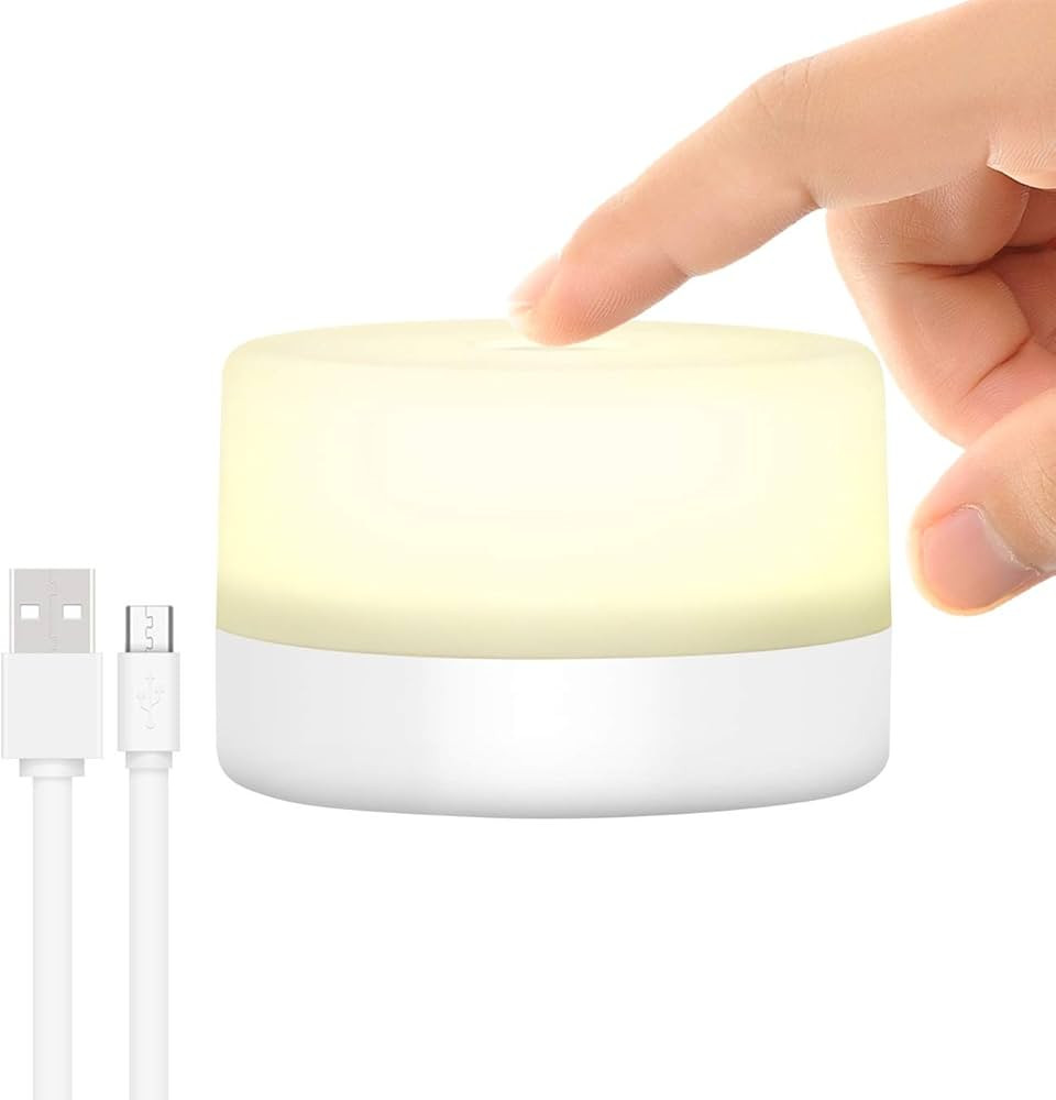 RTSU Bedside Lamp, Dimmable Touch Tap Light Novelty Light, Kids Children Adult LED Nightlight, Ta... | Amazon (US)