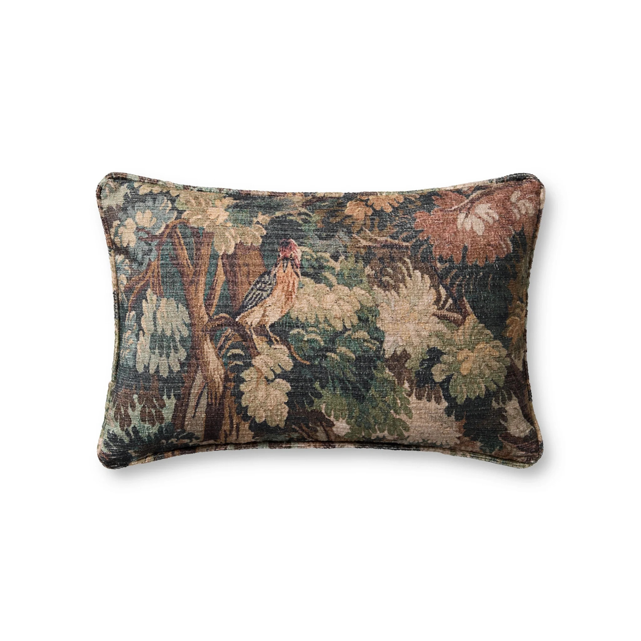 Loloi PLL0212 Green / Multi 22" x 22" Cover Only Pillow | Outrageous Interiors + Design