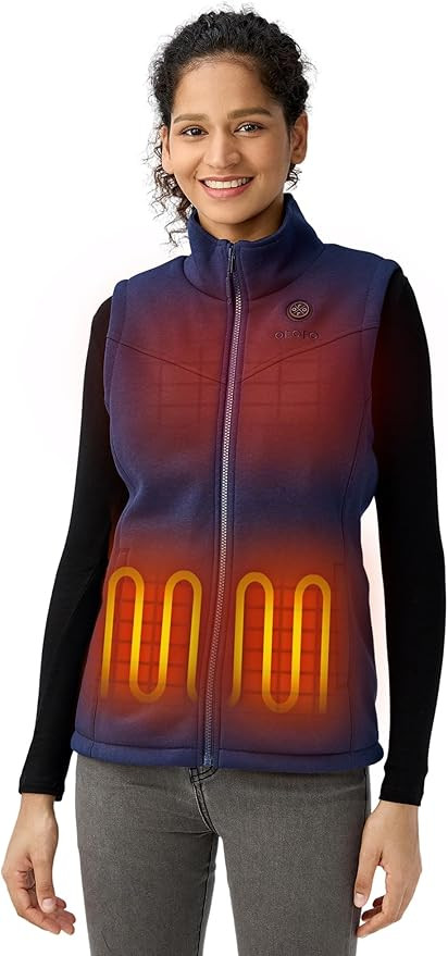 ORORO Women's Heated Fleece Vest with Battery, Lightweight Heating Vest Fleece (Charger Not Inclu... | Amazon (US)