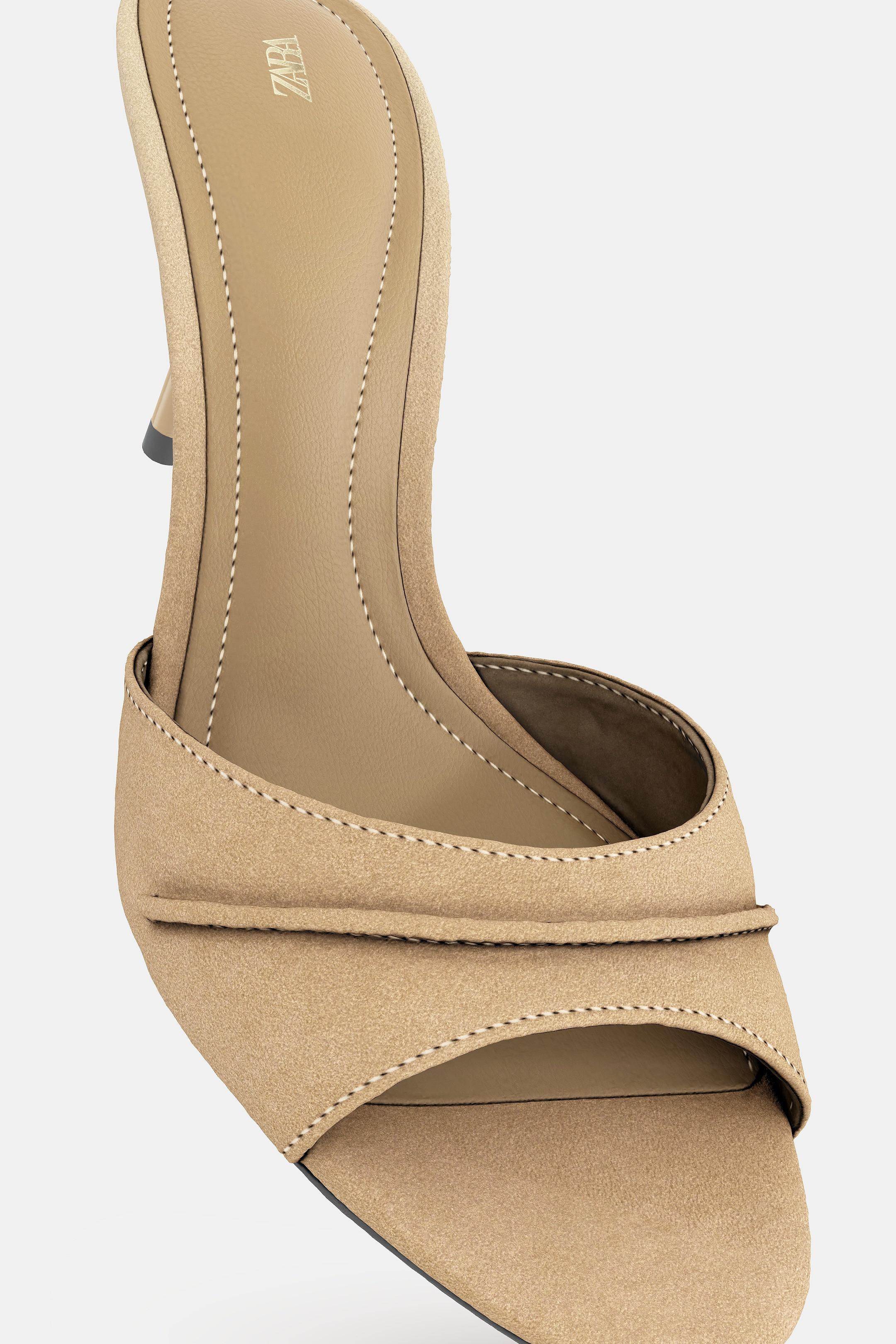 LEATHER HEELED SANDALS | Zara US