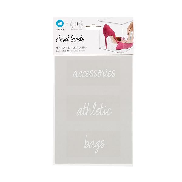 The Home Edit by iDesign Closet Labels Pack of 18 | The Container Store