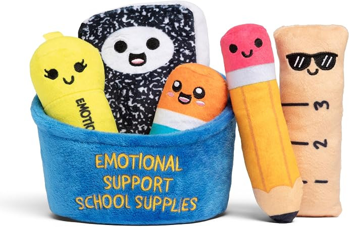 Emotional Support School Supplies Plush by Relatable - Cute Stuffed Animals and Squishy Toys, Fun... | Amazon (US)