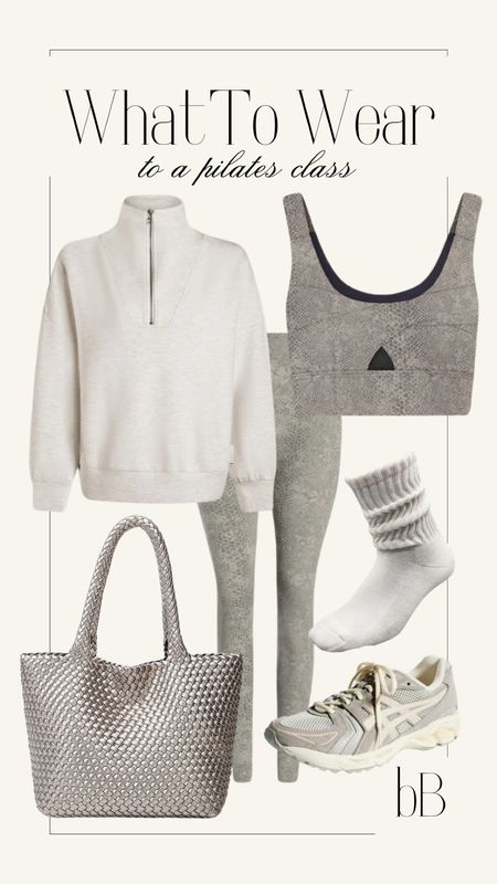 Pilates class inspiration! Chilly cold day gym workout outfit! Slouchy socks & dad sneakers! Woven tote purse! Amazon finds. Budget friendly shopping spree. 

#LTKfitness #LTKMostLoved #LTKSeasonal