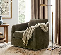 Remmy Swivel Chair | Pottery Barn (US)
