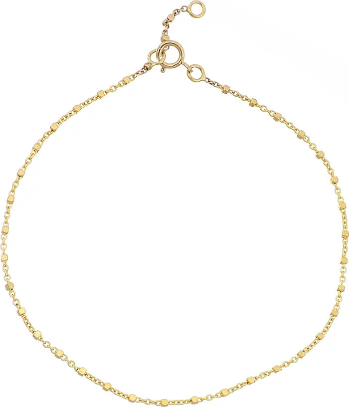 14K Gold Cube Station Bracelet | Nordstrom