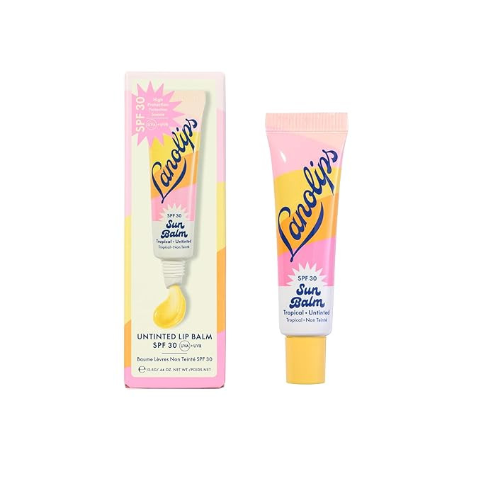 Lanolips Sun Balm Tropical SPF 30 Lip Balm - Hydrating Lanolin Lip Moisturizer with Pineapple Sce... | Amazon (US)
