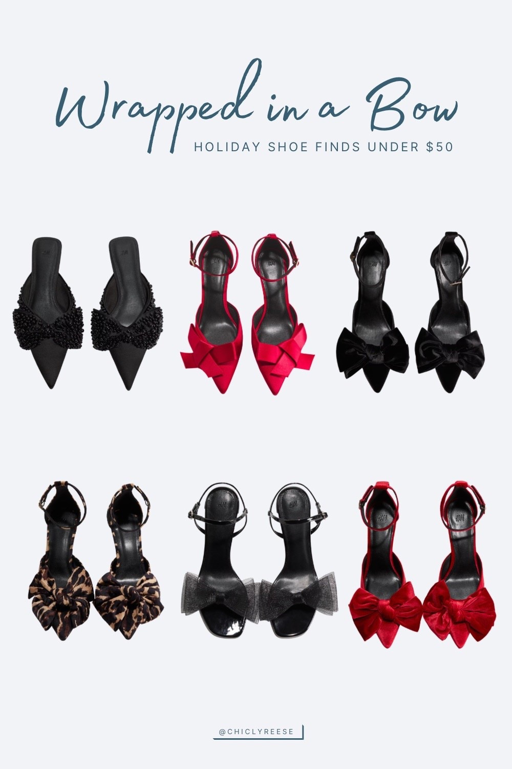 Cute holiday shoes under $50! Loved these H&M shoe finds that are perfect for holiday parties and NYE outings. Everything from sandals and pumps to a flat mule are the perfect chic finishing touch. #holidayoutfit #winterfashion #shoes

#LTKCyberWeek #LTKHoliday #LTKFindsUnder50