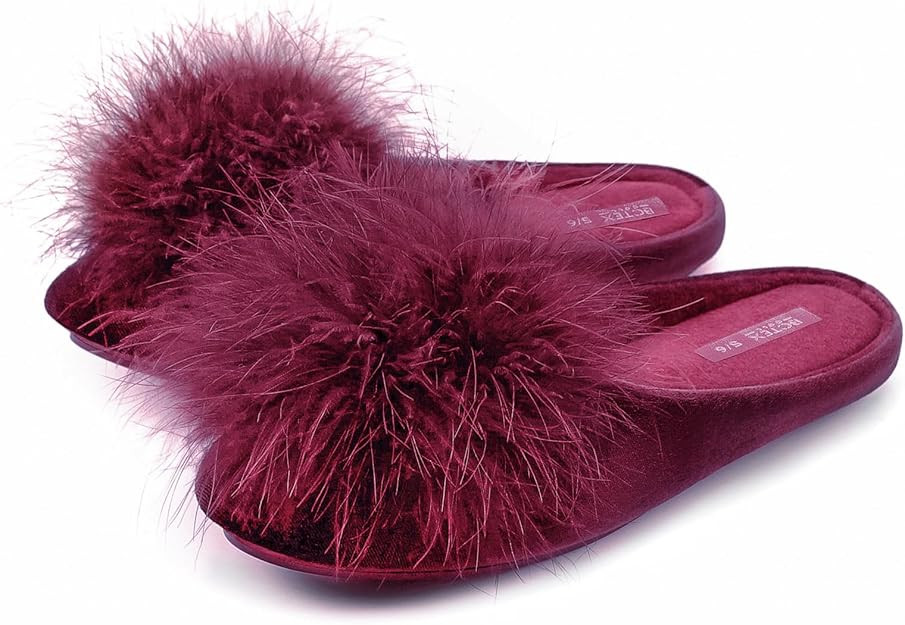 BCTEX COLL Women's Cozy Velvet Memory Foam House Slipper, Ladies Fuzzy Bedroom Slipper Non-slip S... | Amazon (US)