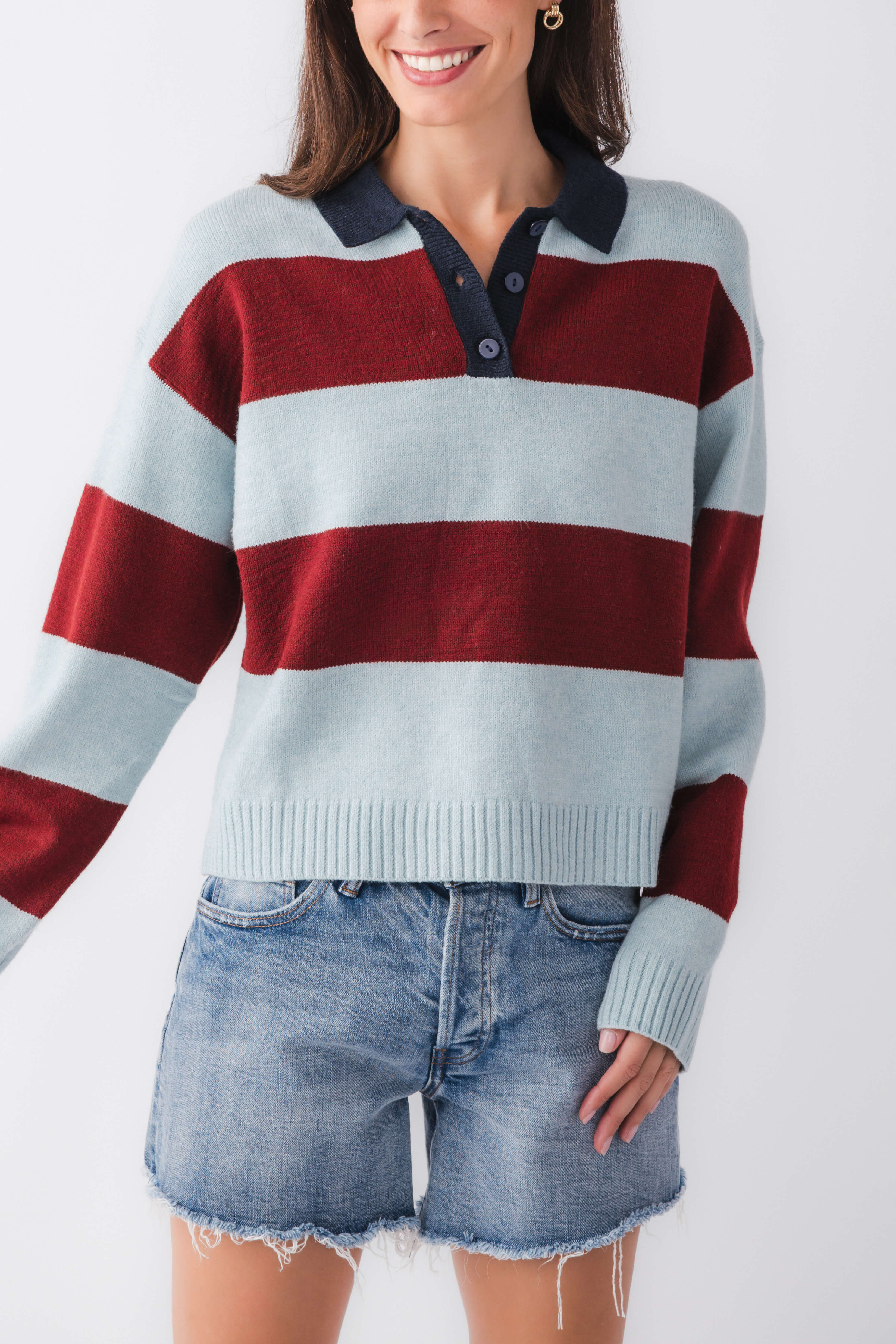 Wishlist Collared Rugby Sweater | Social Threads