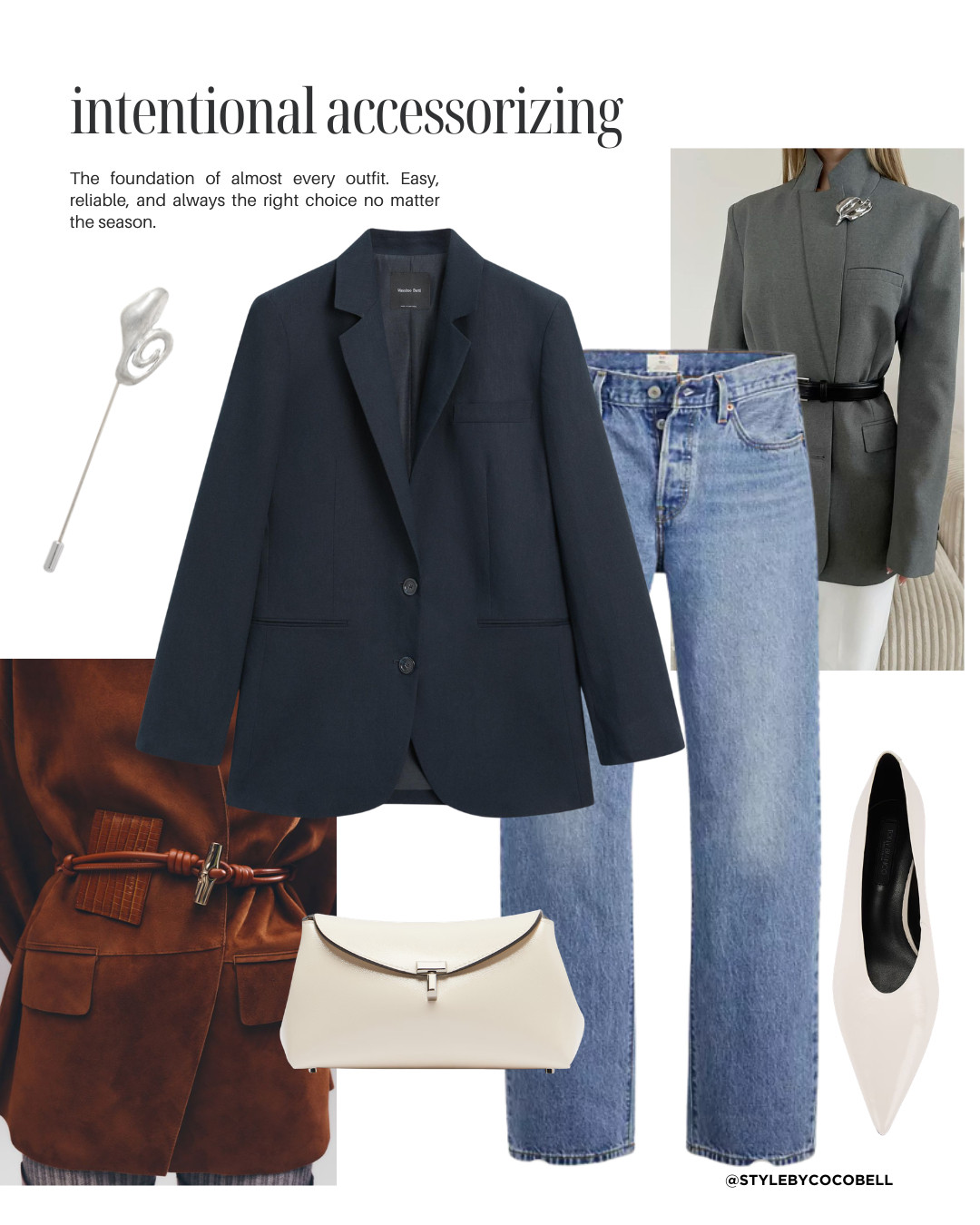 Belts, brooches and small details used with purpose to elevate simple looks.

 

#LTKspring #LTKstyletip