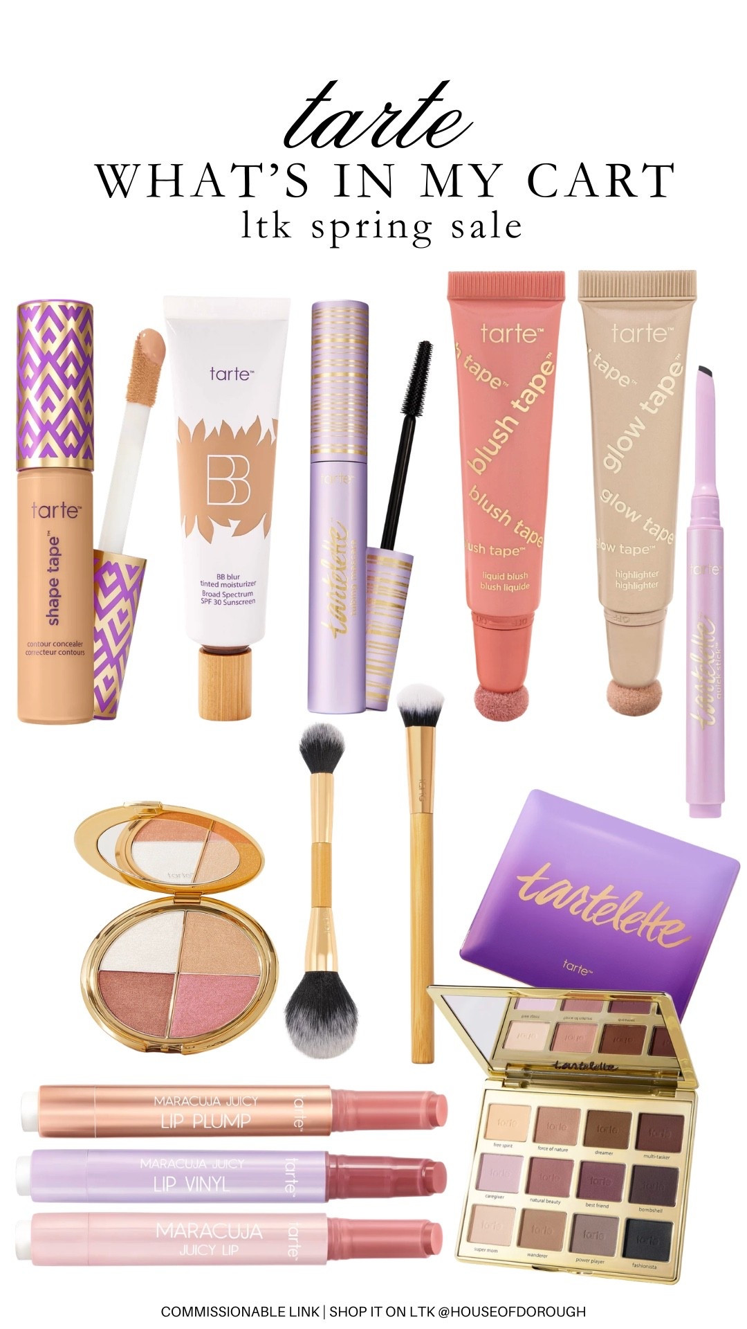 Whats in my cart from Tarte for the LTK spring sale! Shop in the app for an exclusive discount!

Beauty favorites, tarte favorites, makeup essentials, morning routine, makeup routine, tarte faves, grwm

#LTKgrwm #LTKBeauty #LTKSpringSale