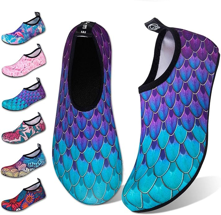 Water Shoes for Womens Mens Barefoot Quick-Dry Aqua Socks for Beach Swim Surf Yoga Exercise New T... | Amazon (US)