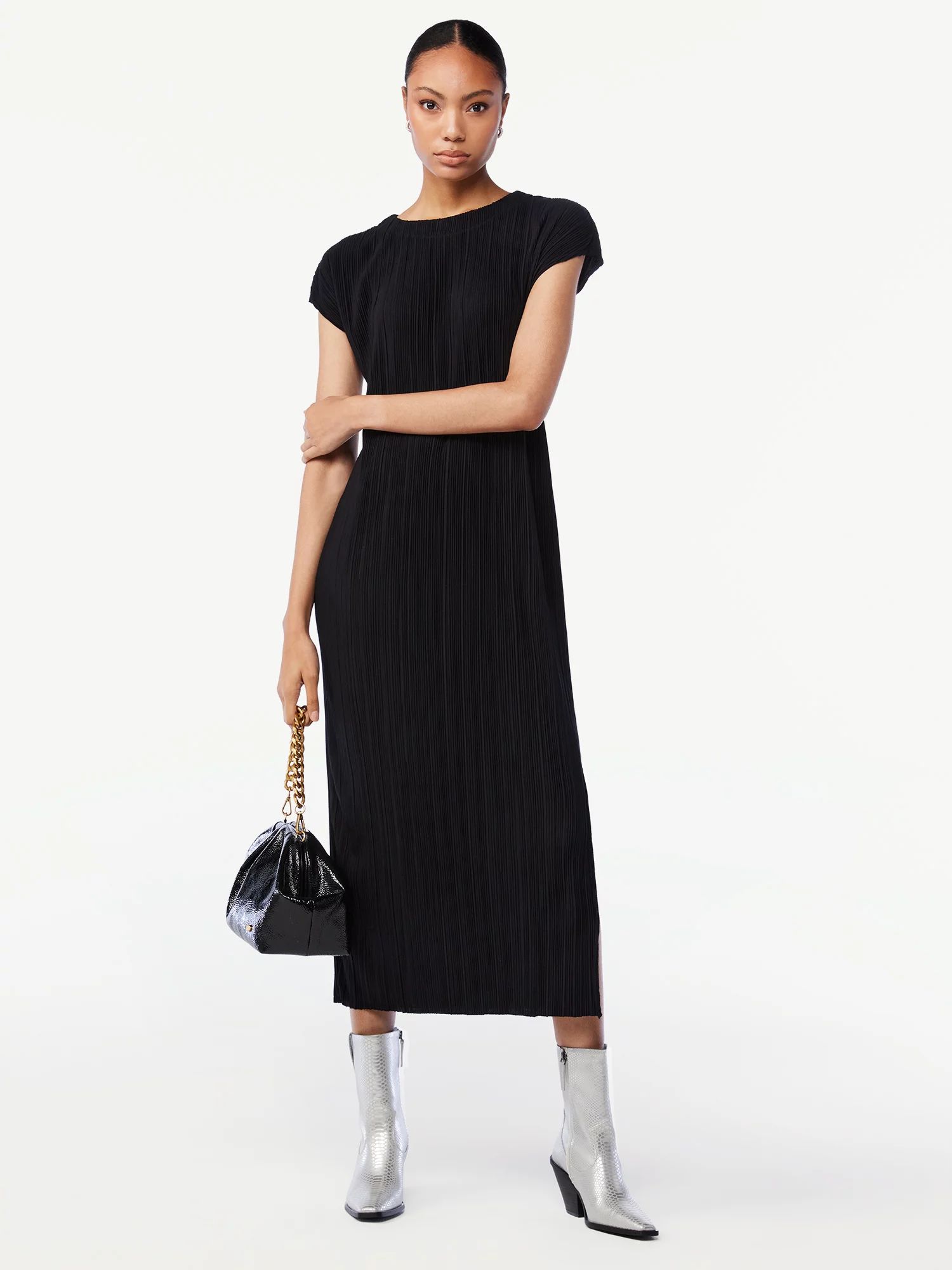 Scoop Women's Midi Dress with Dolman Sleeves | Walmart (US)