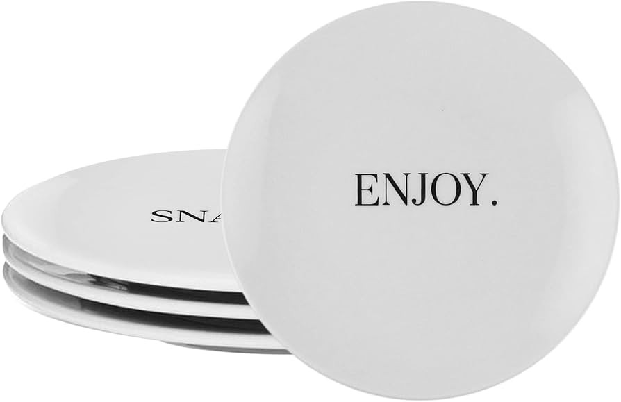American Atelier Words Dinnerware Set – Porcelain Party Collection Dinner, Salad Plates, Bowls,... | Amazon (US)