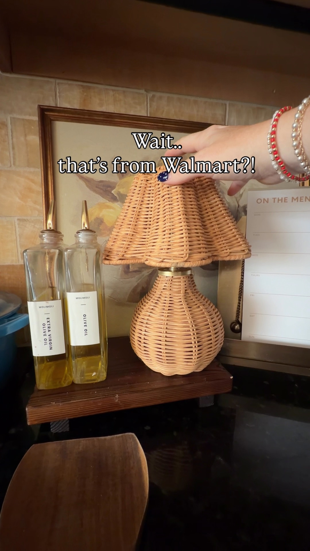 Beautiful rechargeable rattan lamp. Put mine in the kitchen but would be perfect tucked in a bookshelf.

#LTKHome